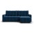 Угловой диван Уют велюр Монолит синий