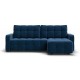 Угловой диван Уют велюр Монолит синий