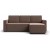 Угловой диван Лофт велюр Монолит мокко