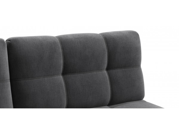 Диван Уют мини велюр Монолит серый