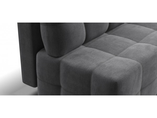 Диван Уют мини велюр Монолит серый