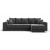 Угловой диван Ванкувер велюр Монолит серый