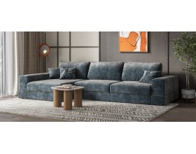 Угловой диван-кровать Босс Модуль XL левый, мягкие подлокотники, шенилл Глосс карбон