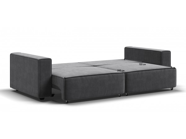 Диван BOSS SOFT MODOOL велюр Monolit серый