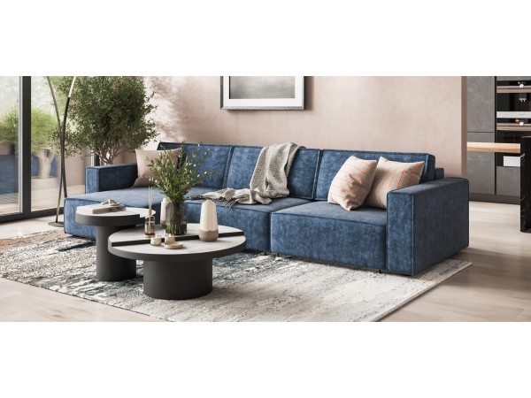 Угловой диван Босс Софт Модуль Макс Велюр Роял синий