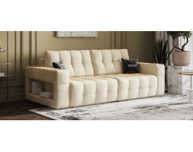 Босс ХО диван Велюр Реал бежевый