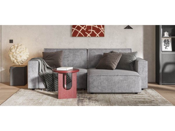 Угловой диван Босс Софт Модуль Велюр Роял агат