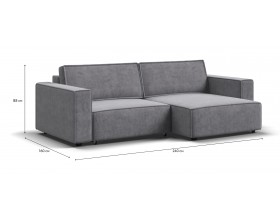 Угловой диван Босс Софт Модуль Велюр Роял агат