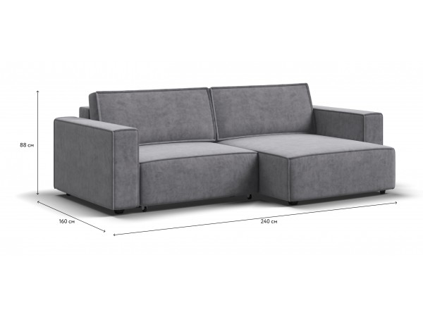 Угловой диван Босс Софт Модуль Велюр Роял агат