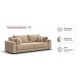 Босс Прайм диван Велюр Роял шампань