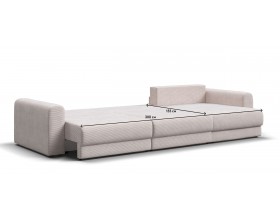 Модульный угловой диван Ричмонд Модуль MAX Вельвет Корд бежевый