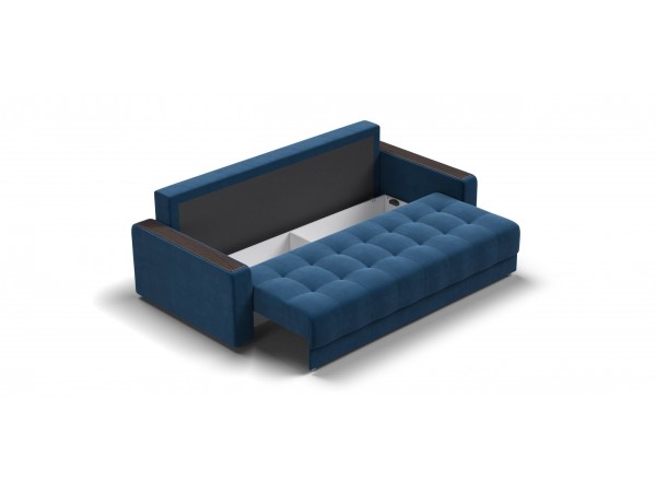 Диван Босс Маркет велюр Монолит синий