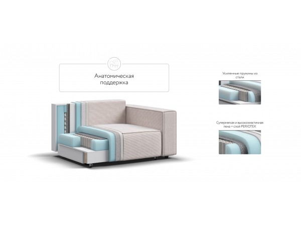 Кресло BOSS SOFT MODOOL Вельвет CORD бежевый