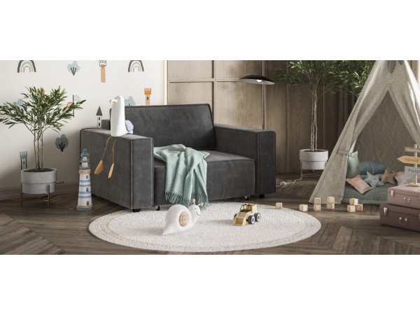 Кресло BOSS SOFT MODOOL велюр Monolit серый