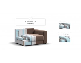 Кресло Ричмонд Модуль Велюр Монолит мокко