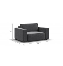 Кресло BOSS SOFT MODOOL велюр Monolit серый