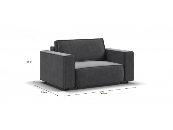 Кресло BOSS SOFT MODOOL велюр Monolit серый