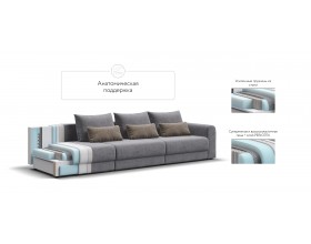 Модульный диван Ричмонд Модуль MAX Велюр Роял агат