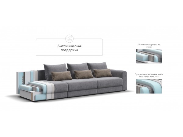 Модульный диван РИЧМОНД MODOOL MAX Велюр Роял агат