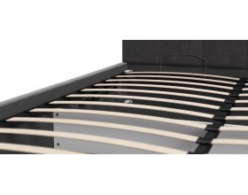 МП Белла Кровать+ПМ 160*200 велюр Монолит серый