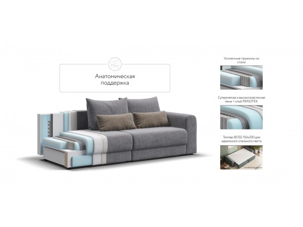 Модульный диван РИЧМОНД MODOOL Велюр Роял агат