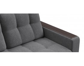 Диван Босс Маркет двухместный Рогожка Мальмо серый