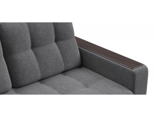 Диван Босс Маркет двухместный Рогожка Мальмо серый