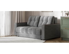 Диван Босс Маркет двухместный Рогожка Мальмо серый