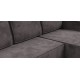 Угловой диван Лофт велюр Алькантара серый