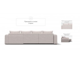 Модульный угловой диван Ричмонд Модуль MAX Вельвет Корд бежевый