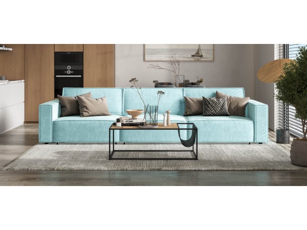 Диван BOSS SOFT MODOOL MAX велюр Monolit аква