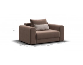 Кресло РИЧМОНД MODOOL Велюр Monolit мокко