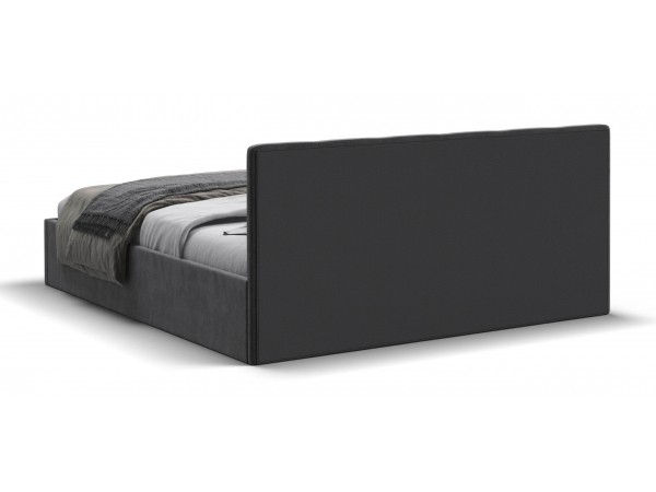 МП Белла Кровать+ПМ 160*200 велюр Монолит серый