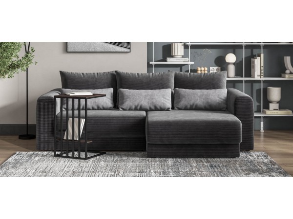 Модульный угловой диван РИЧМОНД MODOOL Вельвет CORD графит