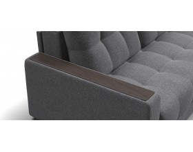 Диван Босс Маркет двухместный Рогожка Мальмо серый