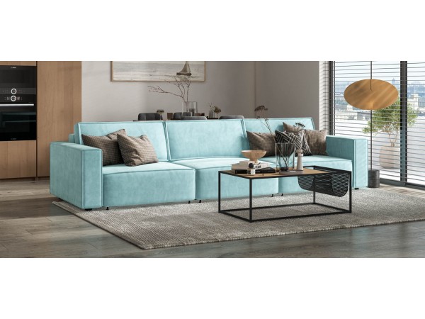 Диван BOSS SOFT MODOOL MAX велюр Monolit аква