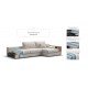 Угловой диван-кровать Босс Модуль XL правый, две полки, Шенилл Смарт кварц
