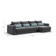 Модульный угловой диван РИЧМОНД MODOOL MAX Велюр Monolit серый
