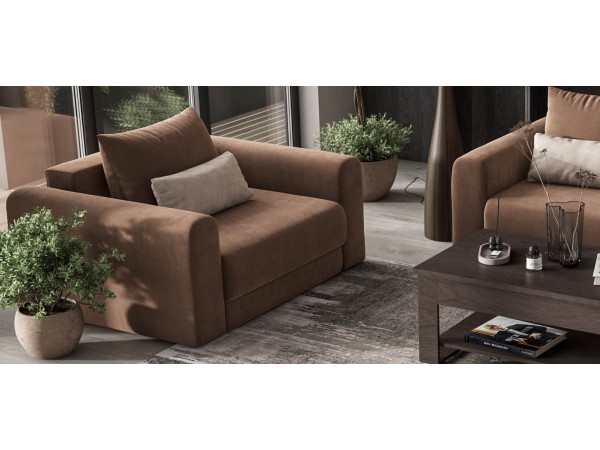 Кресло РИЧМОНД MODOOL Велюр Monolit мокко