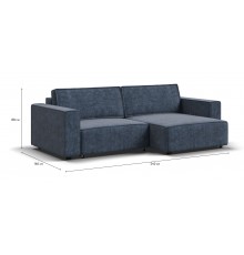 Угловой диван Босс Софт Модуль Велюр Роял синий