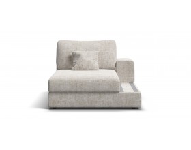 Босс Модуль оттоманка правая Шенилл Смарт кварц