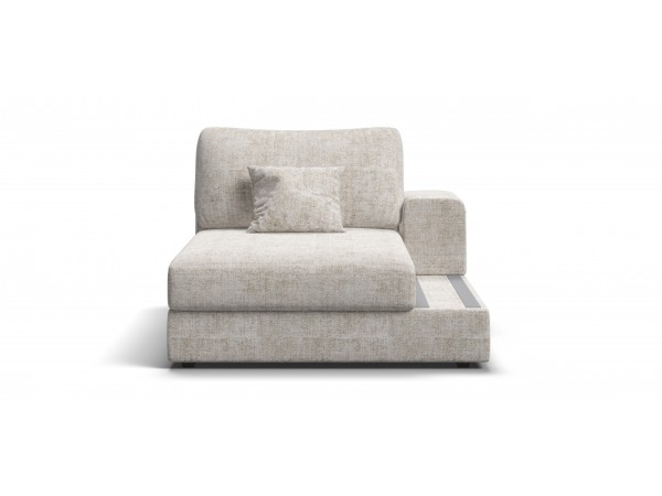 Босс Модуль оттоманка правая Шенилл Смарт кварц