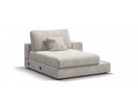 Босс Модуль оттоманка правая Шенилл Смарт кварц