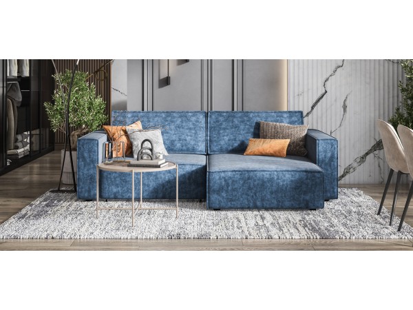 Угловой диван Босс Софт Модуль Велюр Роял синий