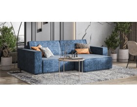 Угловой диван Босс Софт Модуль Велюр Роял синий