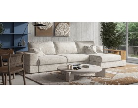 Угловой диван-кровать Босс Модуль XL правый, полка справа, шенилл Смарт кварц