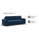 Диван Лофт велюр Монолит синий