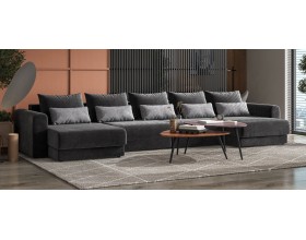 Модульный п-образный диван Ричмонд Модуль Вельвет Корд графит