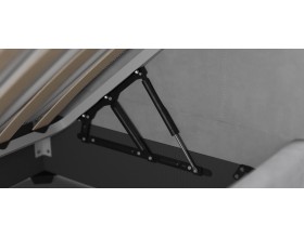 Белла Мини Кровать+ПМ 90*200 велюр Монолит сталь