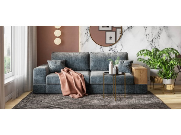 Диван-кровать BOSS MODOOL шенилл Gloss карбон